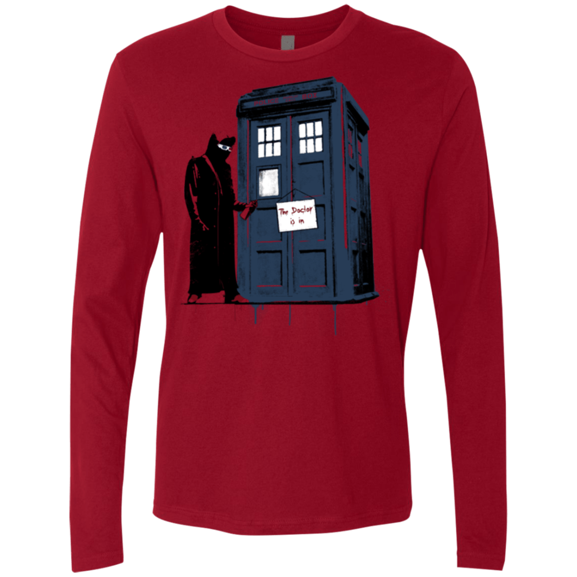 T-Shirts Cardinal / Small DR Banksy 10 Men's Premium Long Sleeve