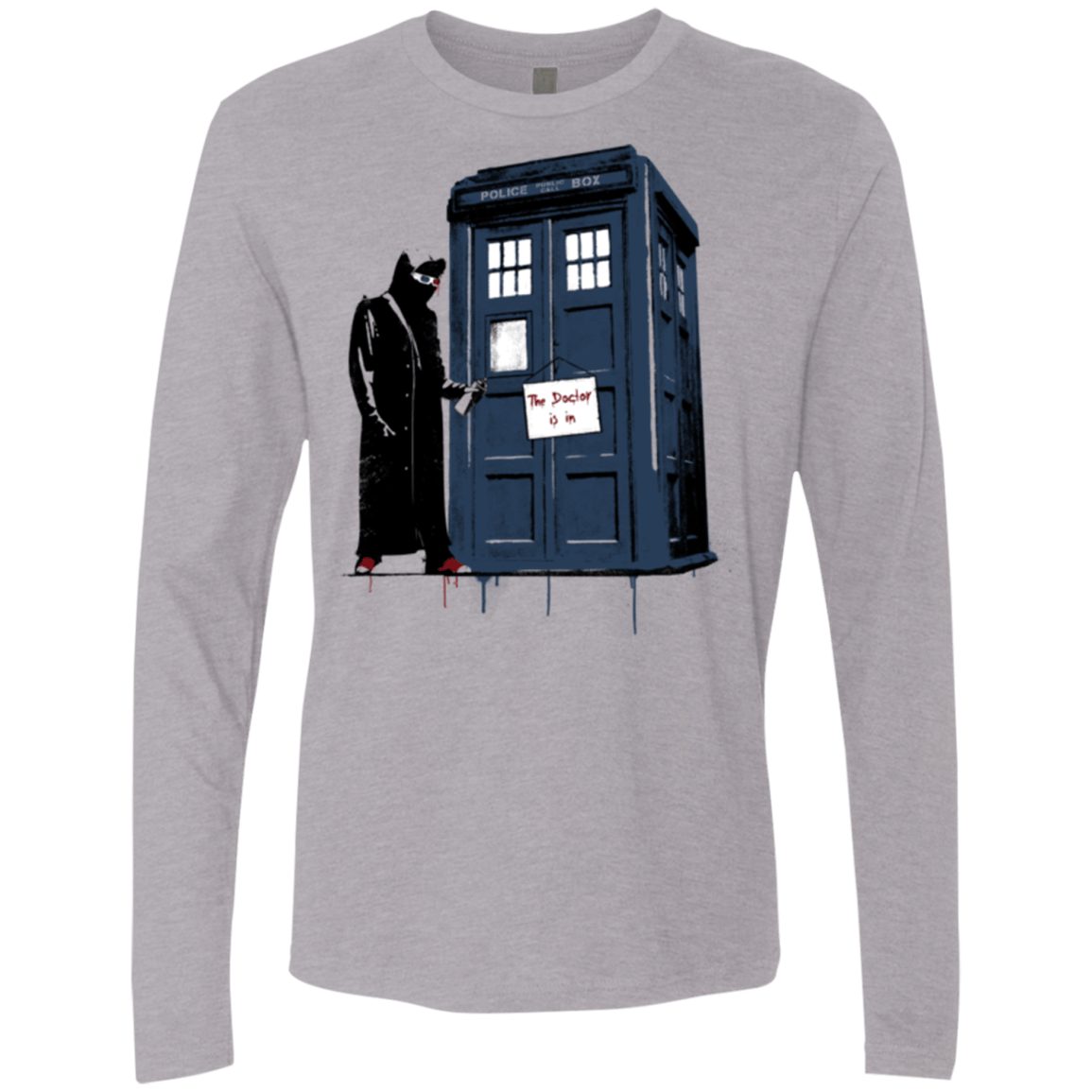 T-Shirts Heather Grey / Small DR Banksy 10 Men's Premium Long Sleeve