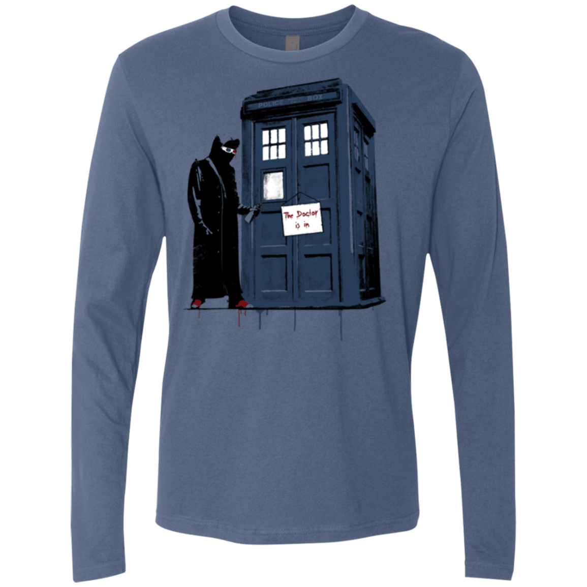 T-Shirts Indigo / Small DR Banksy 10 Men's Premium Long Sleeve