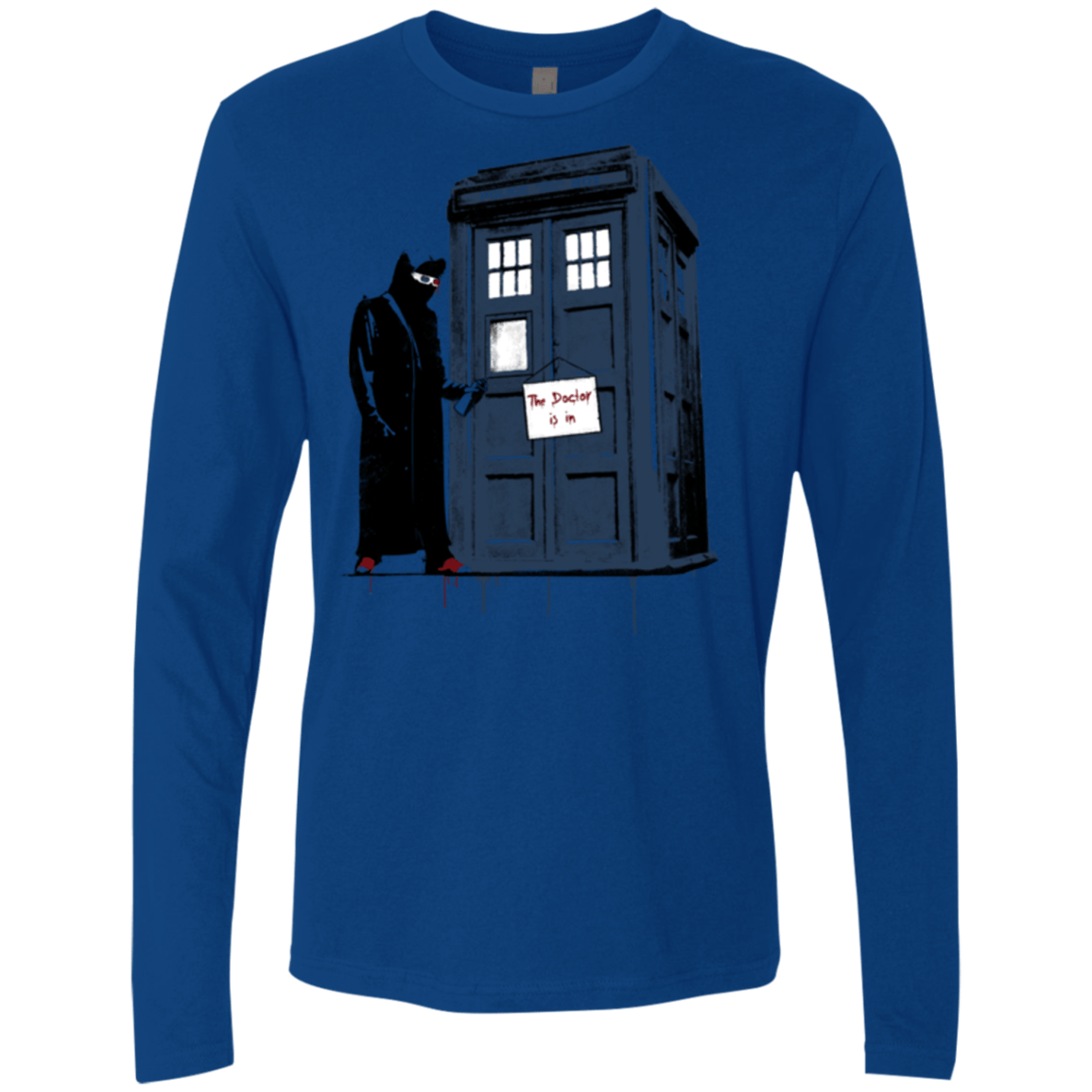 T-Shirts Royal / Small DR Banksy 10 Men's Premium Long Sleeve