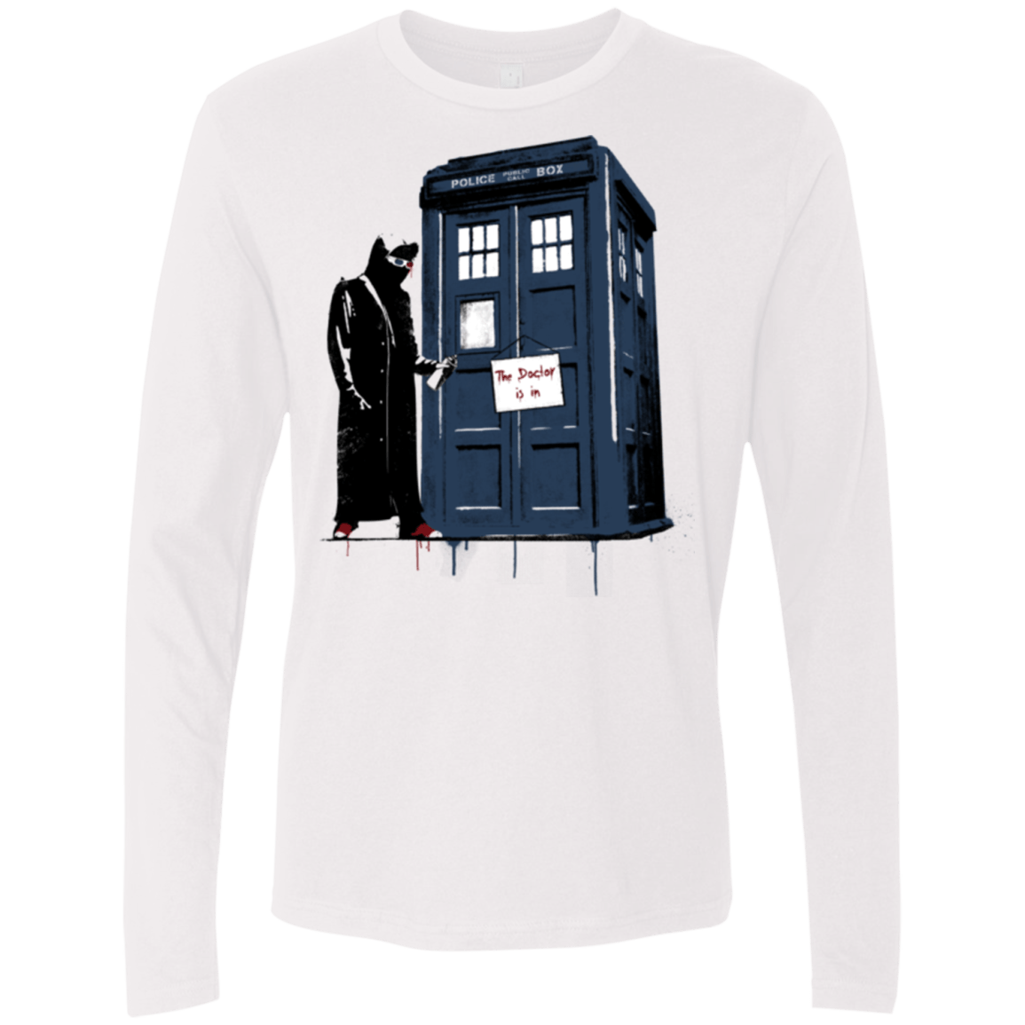 T-Shirts White / Small DR Banksy 10 Men's Premium Long Sleeve