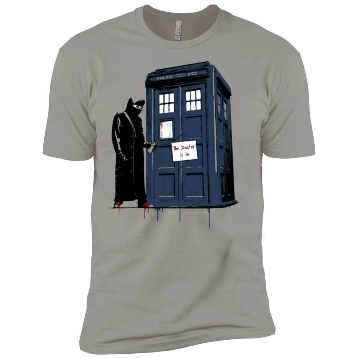 T-Shirts Light Grey / X-Small DR Banksy 10 Men's Premium T-Shirt