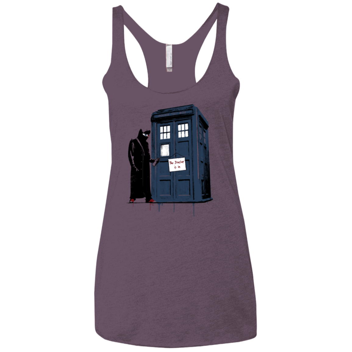 T-Shirts Vintage Purple / X-Small DR Banksy 10 Women's Triblend Racerback Tank