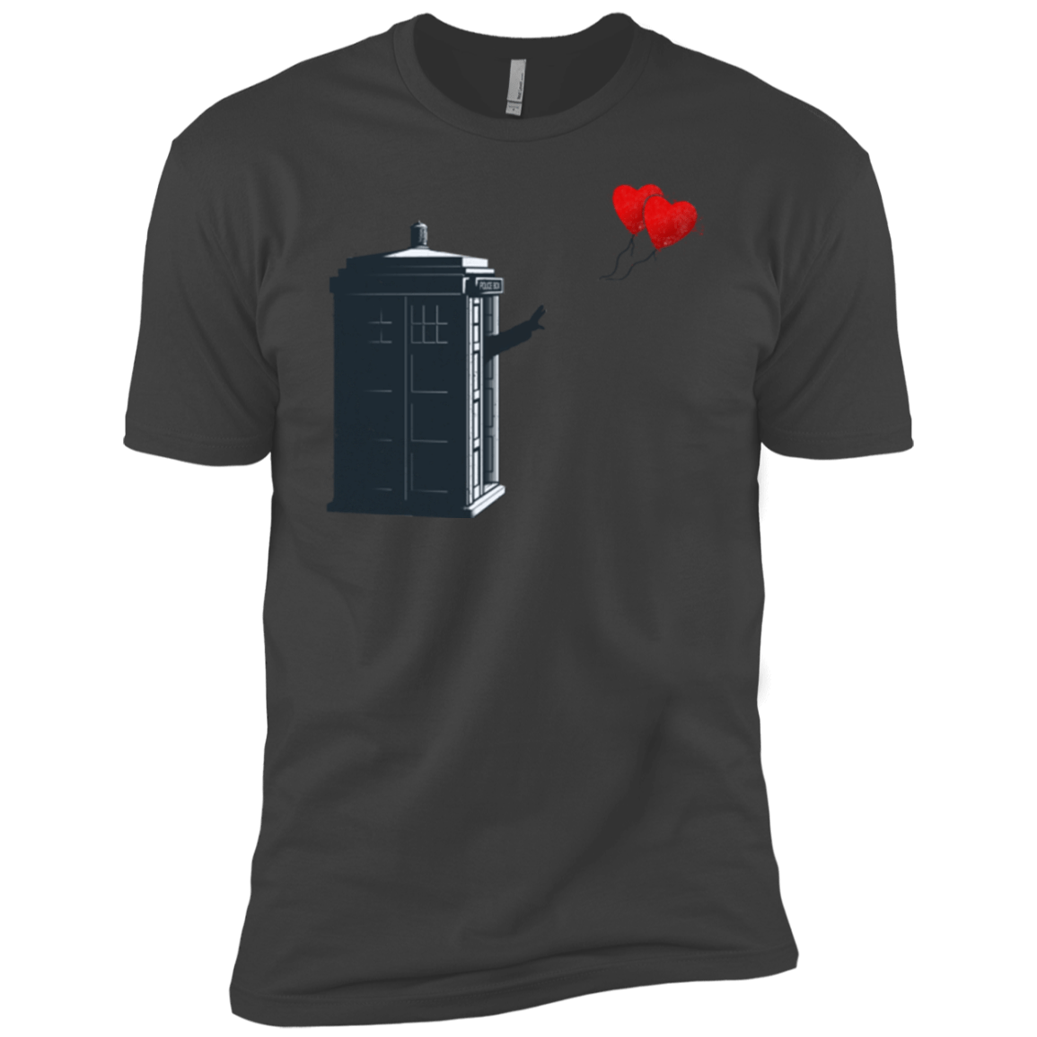 T-Shirts Heavy Metal / YXS Dr Banksy Heart Balloon Boys Premium T-Shirt