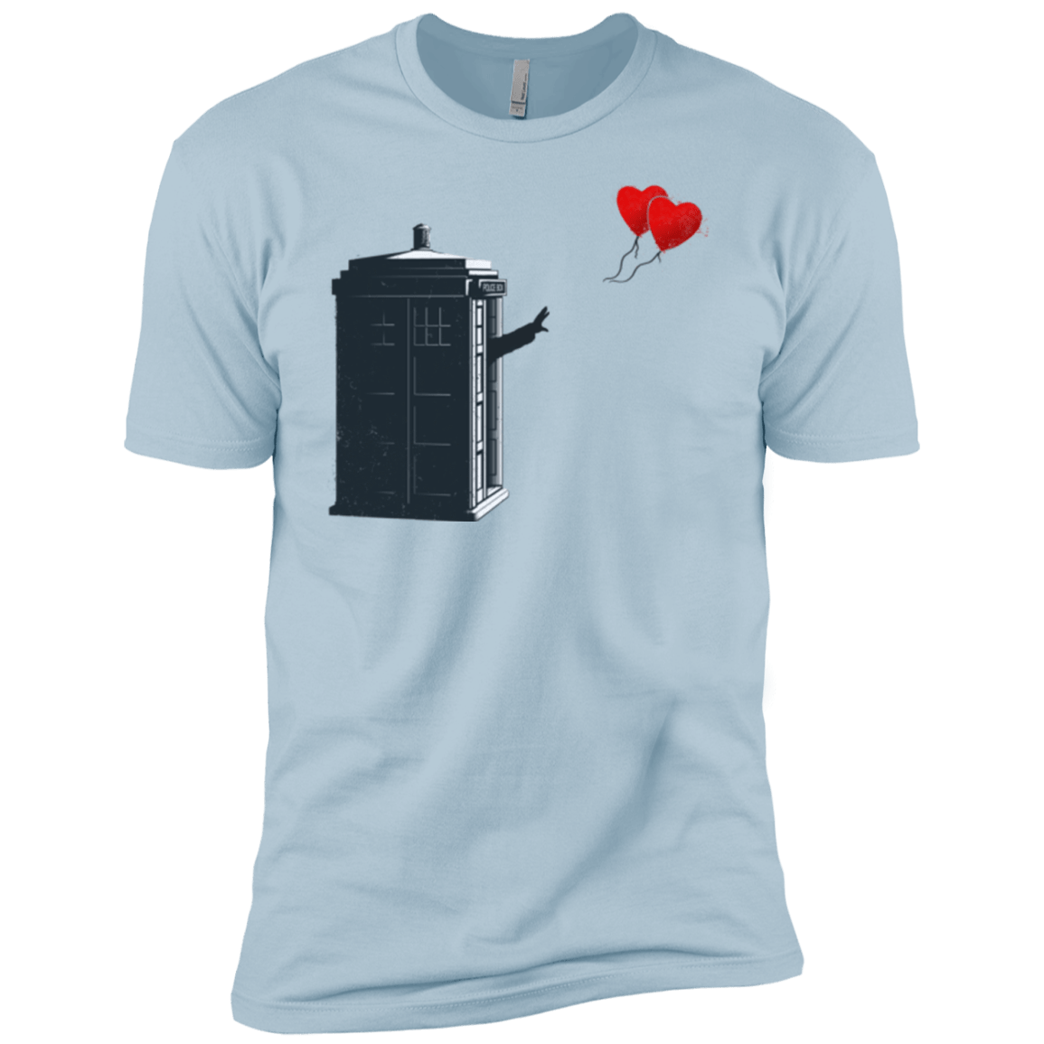 T-Shirts Light Blue / YXS Dr Banksy Heart Balloon Boys Premium T-Shirt