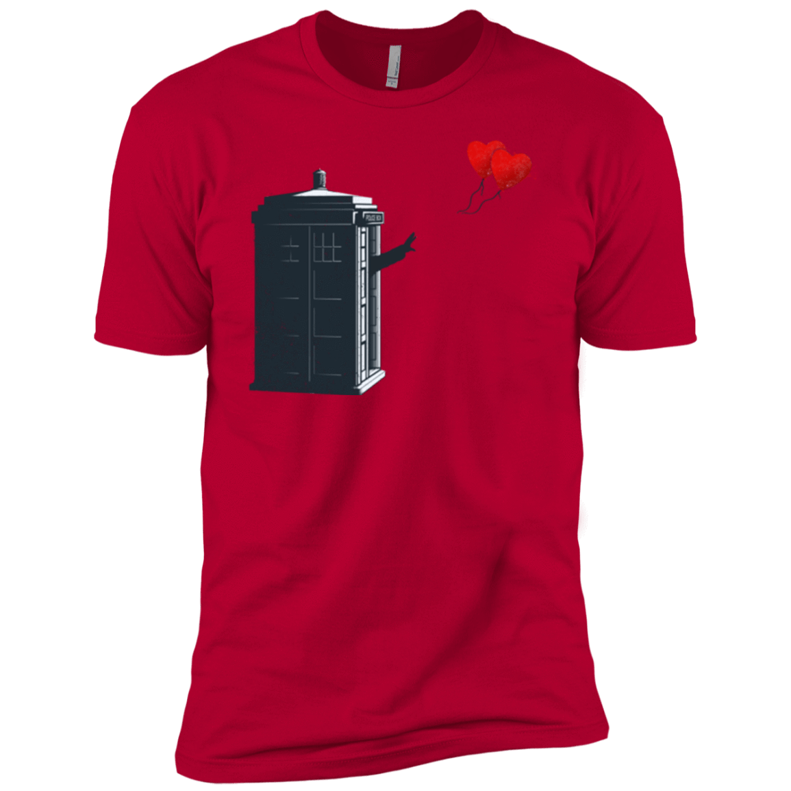 T-Shirts Red / YXS Dr Banksy Heart Balloon Boys Premium T-Shirt