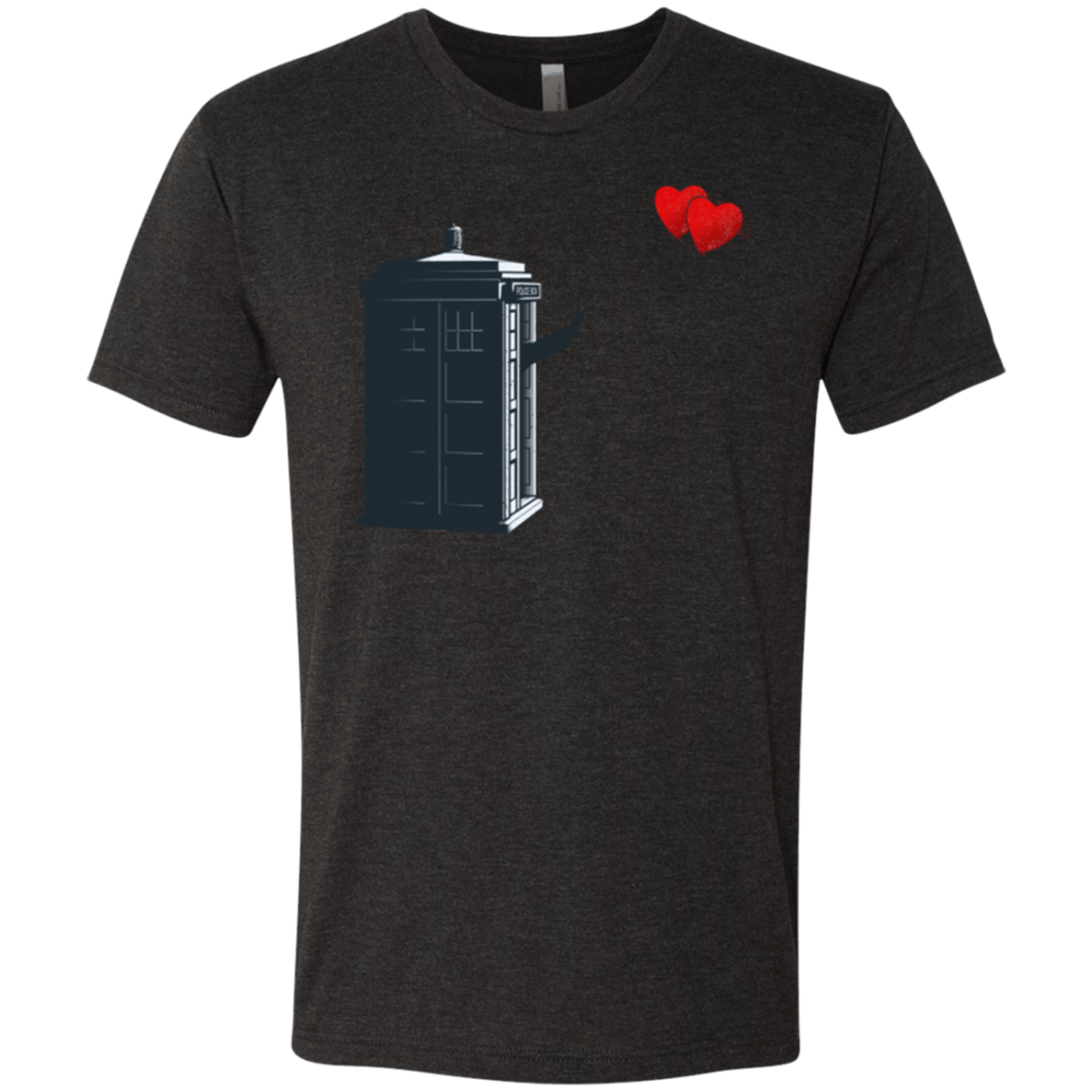 T-Shirts Vintage Black / Small Dr Banksy Heart Balloon Men's Triblend T-Shirt