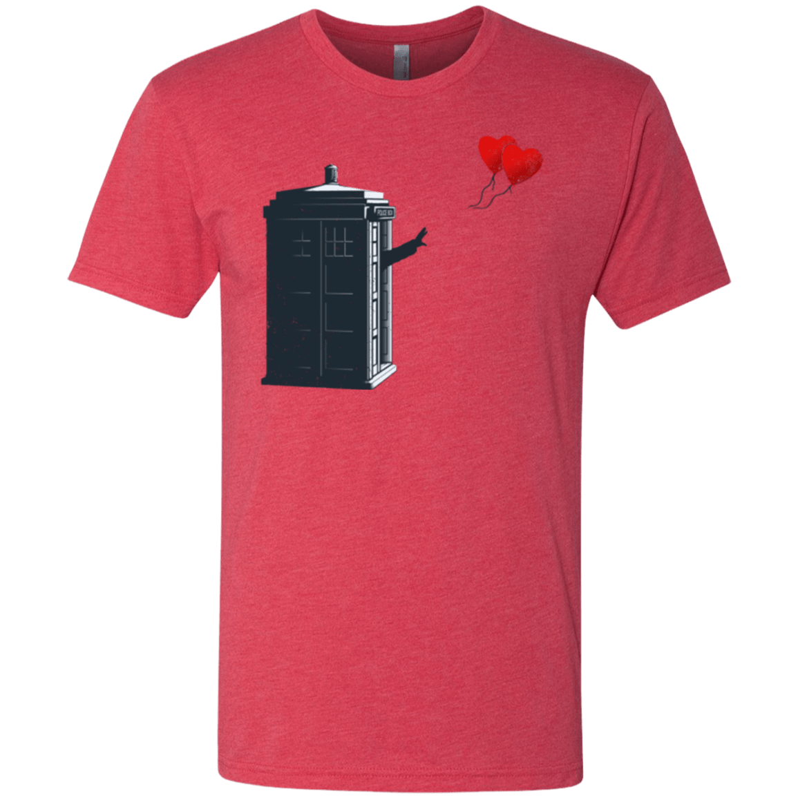 T-Shirts Vintage Red / Small Dr Banksy Heart Balloon Men's Triblend T-Shirt