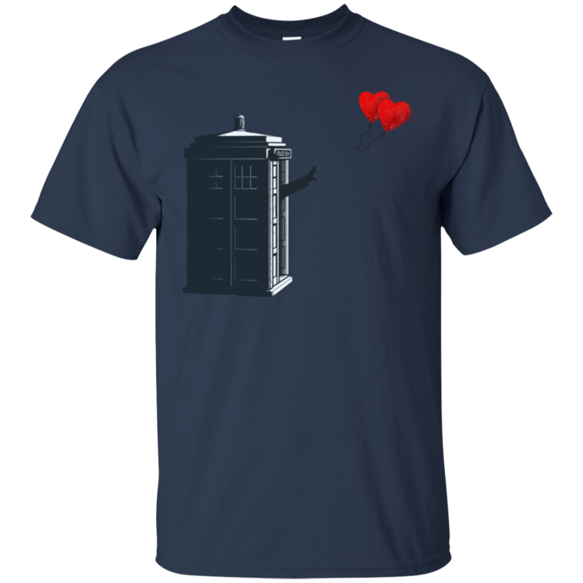 T-Shirts Navy / Small Dr Banksy Heart Balloon T-Shirt