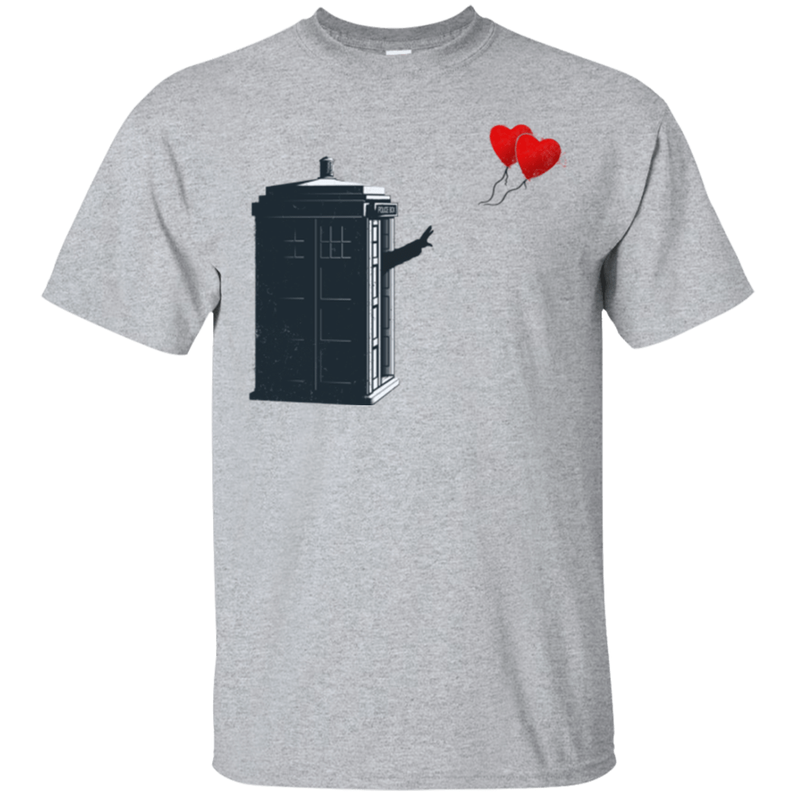 T-Shirts Sport Grey / Small Dr Banksy Heart Balloon T-Shirt