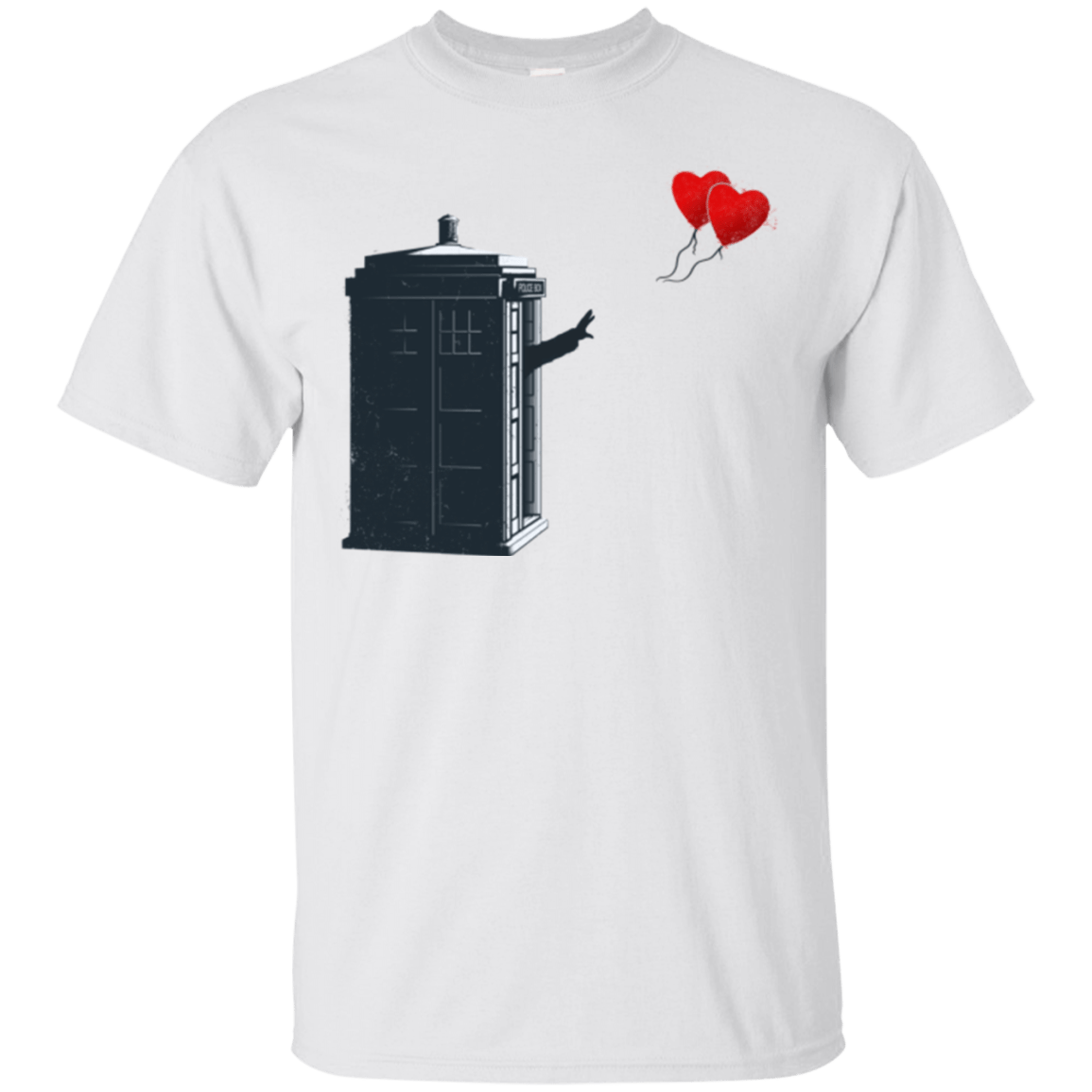 T-Shirts White / Small Dr Banksy Heart Balloon T-Shirt