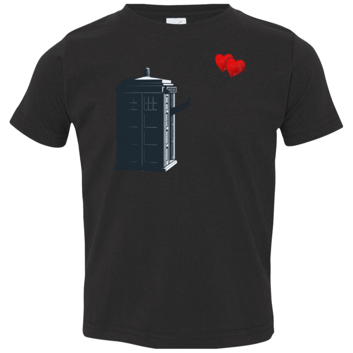 T-Shirts Black / 2T Dr Banksy Heart Balloon Toddler Premium T-Shirt