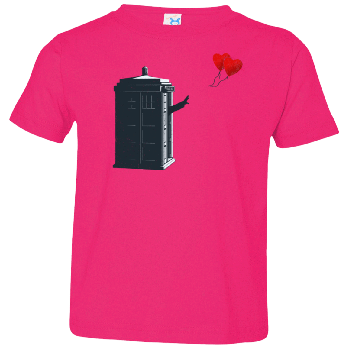 T-Shirts Hot Pink / 2T Dr Banksy Heart Balloon Toddler Premium T-Shirt