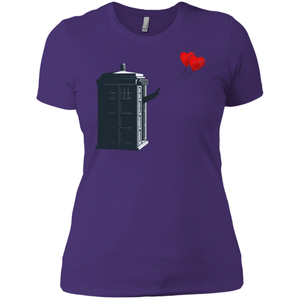 Dr Banksy Heart Balloon Women's Premium T-Shirt