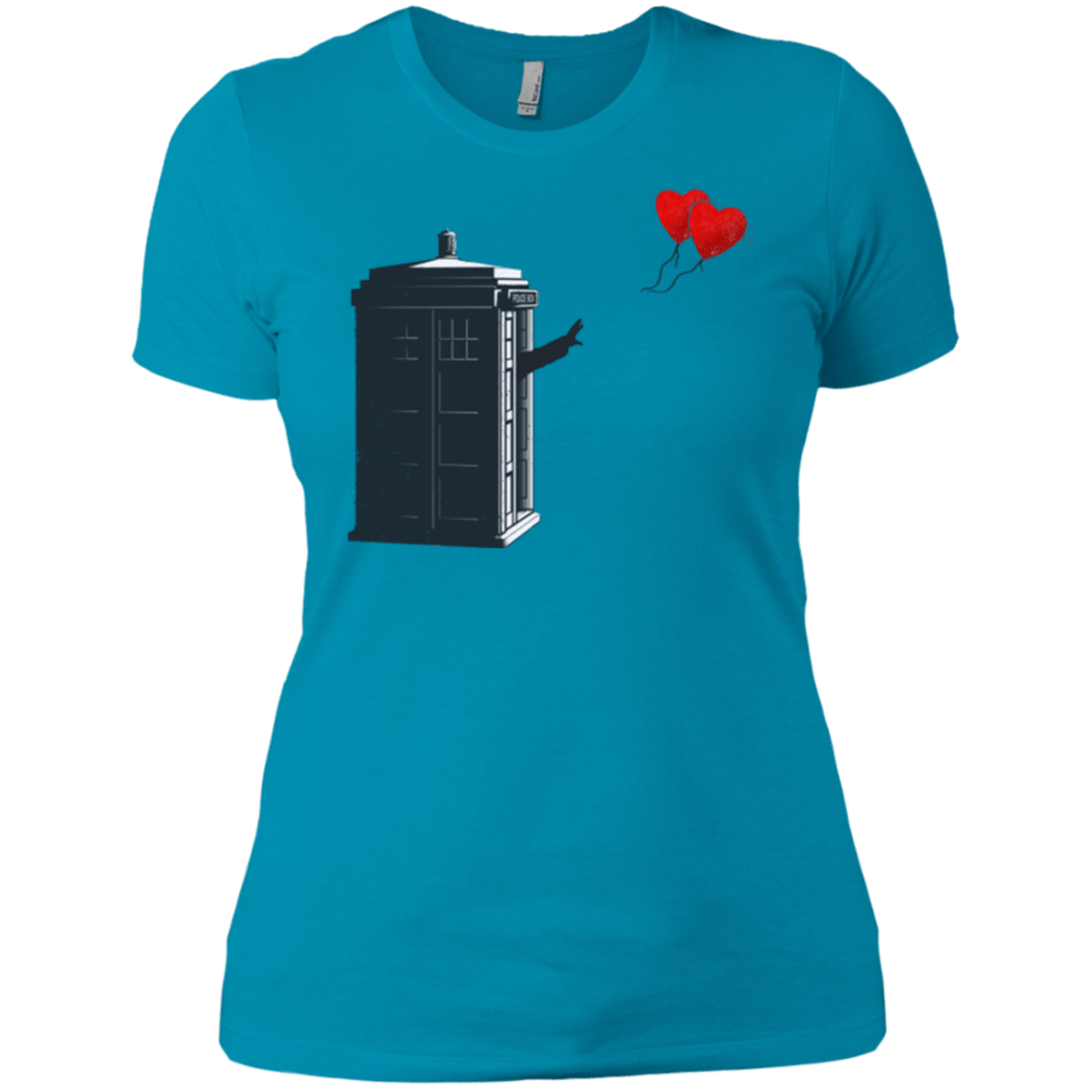 Dr Banksy Heart Balloon Women's Premium T-Shirt