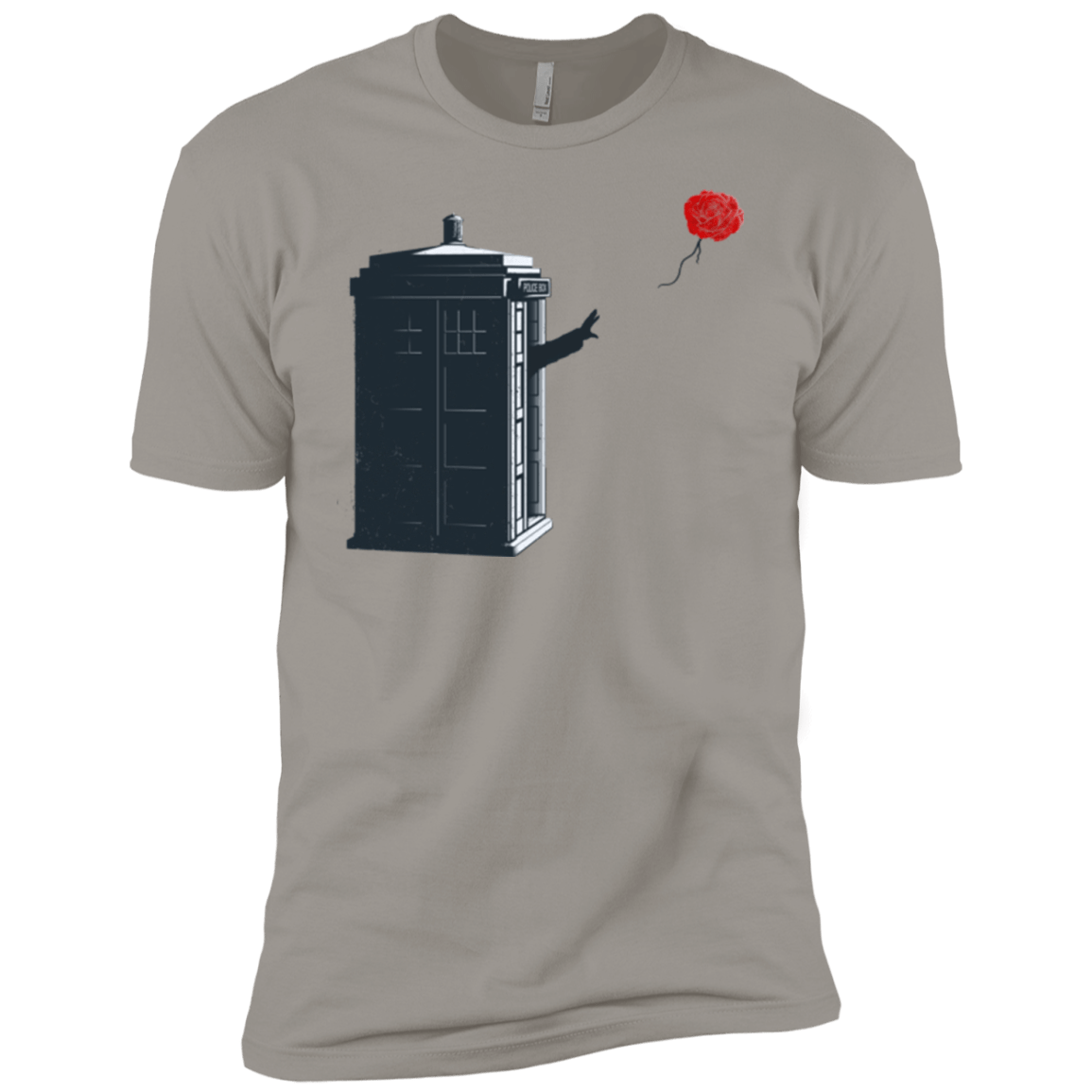 T-Shirts Light Grey / YXS Dr Banksy Rose Balloon Boys Premium T-Shirt