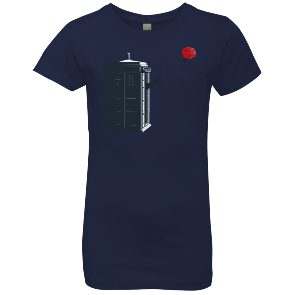 T-Shirts Midnight Navy / YXS Dr Banksy Rose Balloon Girls Premium T-Shirt