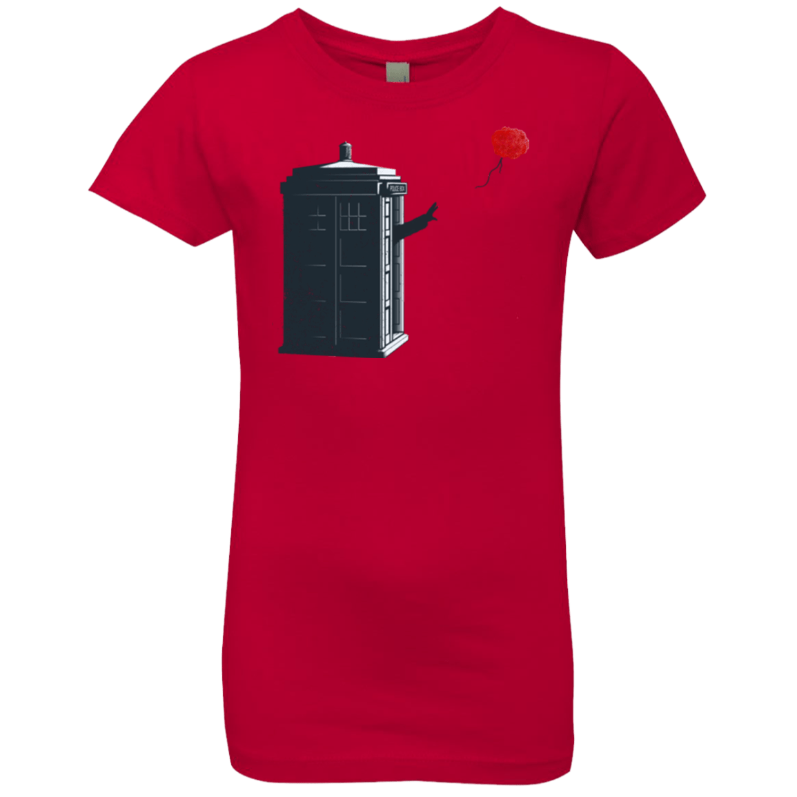 T-Shirts Red / YXS Dr Banksy Rose Balloon Girls Premium T-Shirt