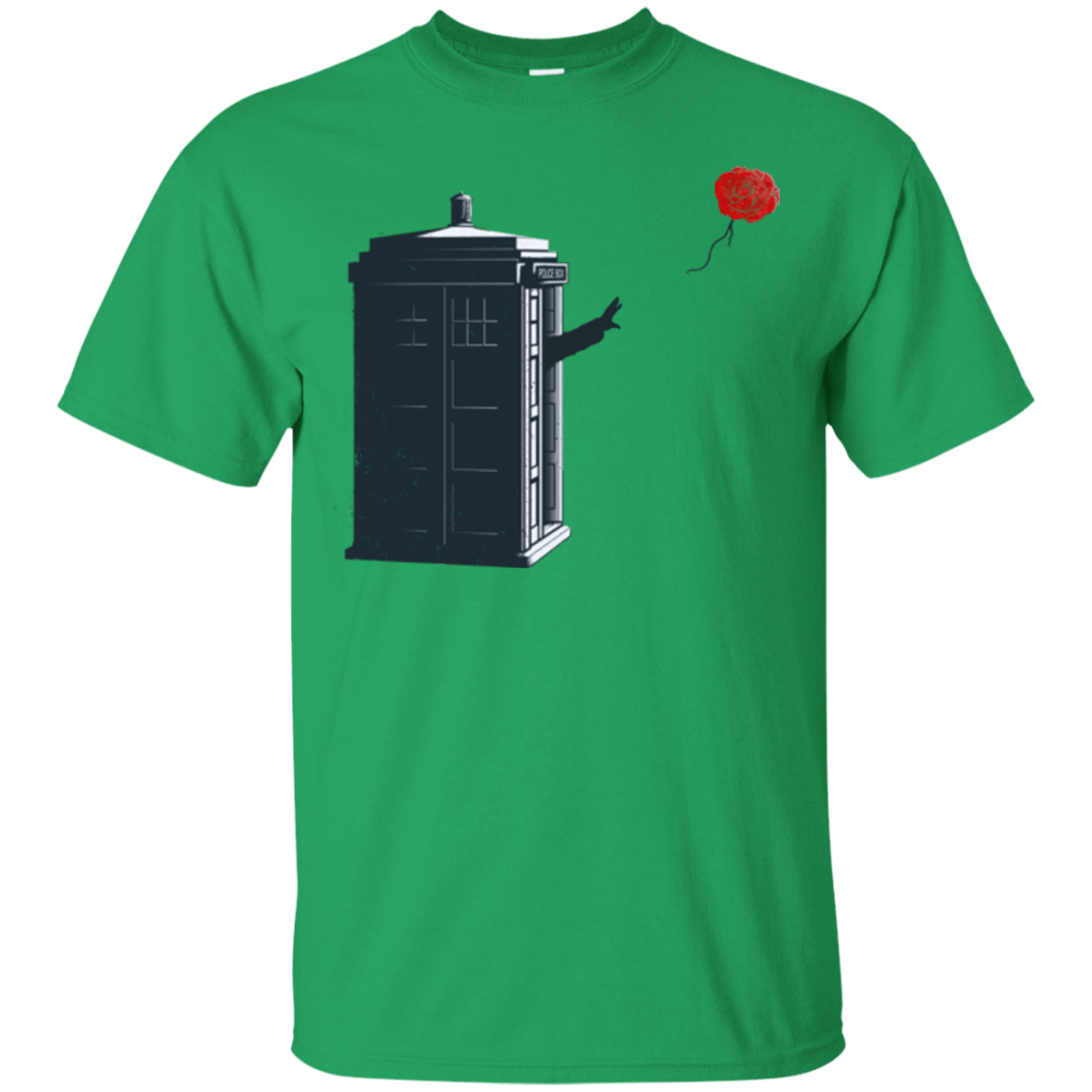 T-Shirts Irish Green / Small Dr Banksy Rose Balloon T-Shirt