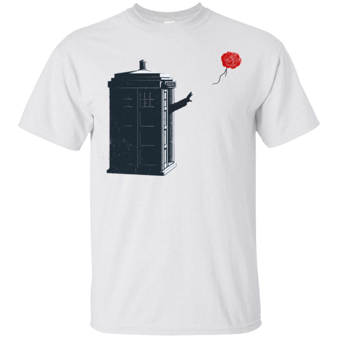 T-Shirts White / Small Dr Banksy Rose Balloon T-Shirt