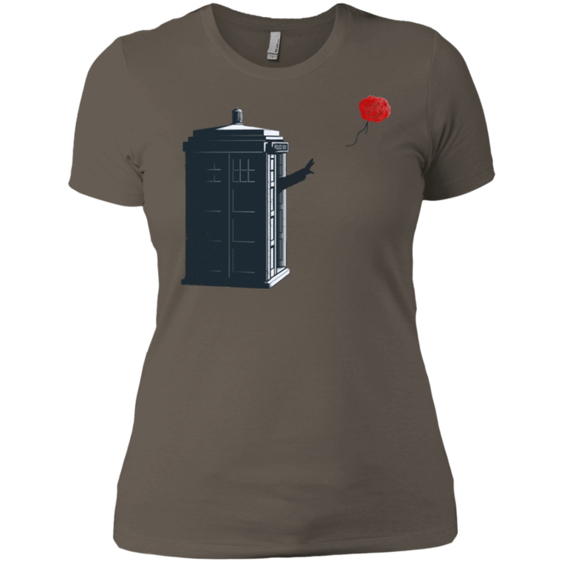 T-Shirts Warm Grey / X-Small Dr Banksy Rose Balloon Women's Premium T-Shirt