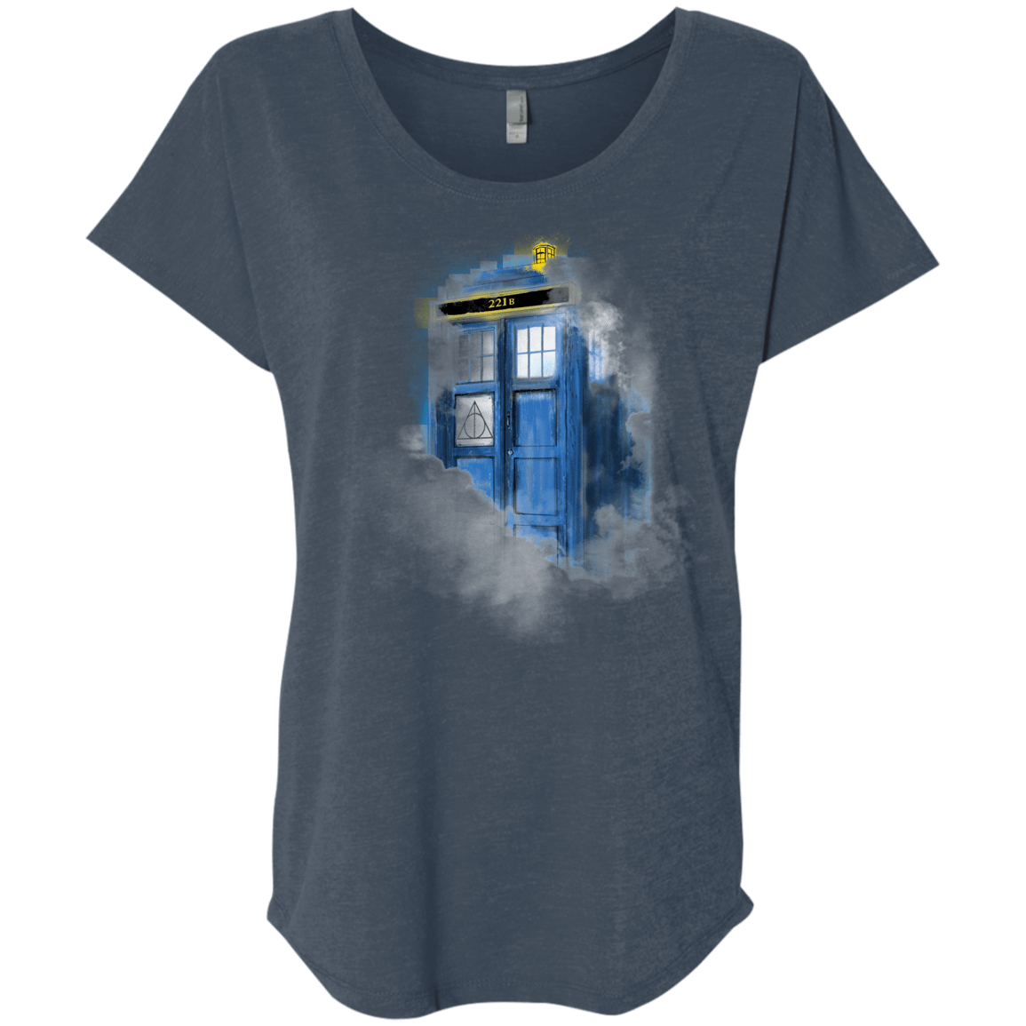 T-Shirts Indigo / X-Small Dr Harry Holmes Triblend Dolman Sleeve