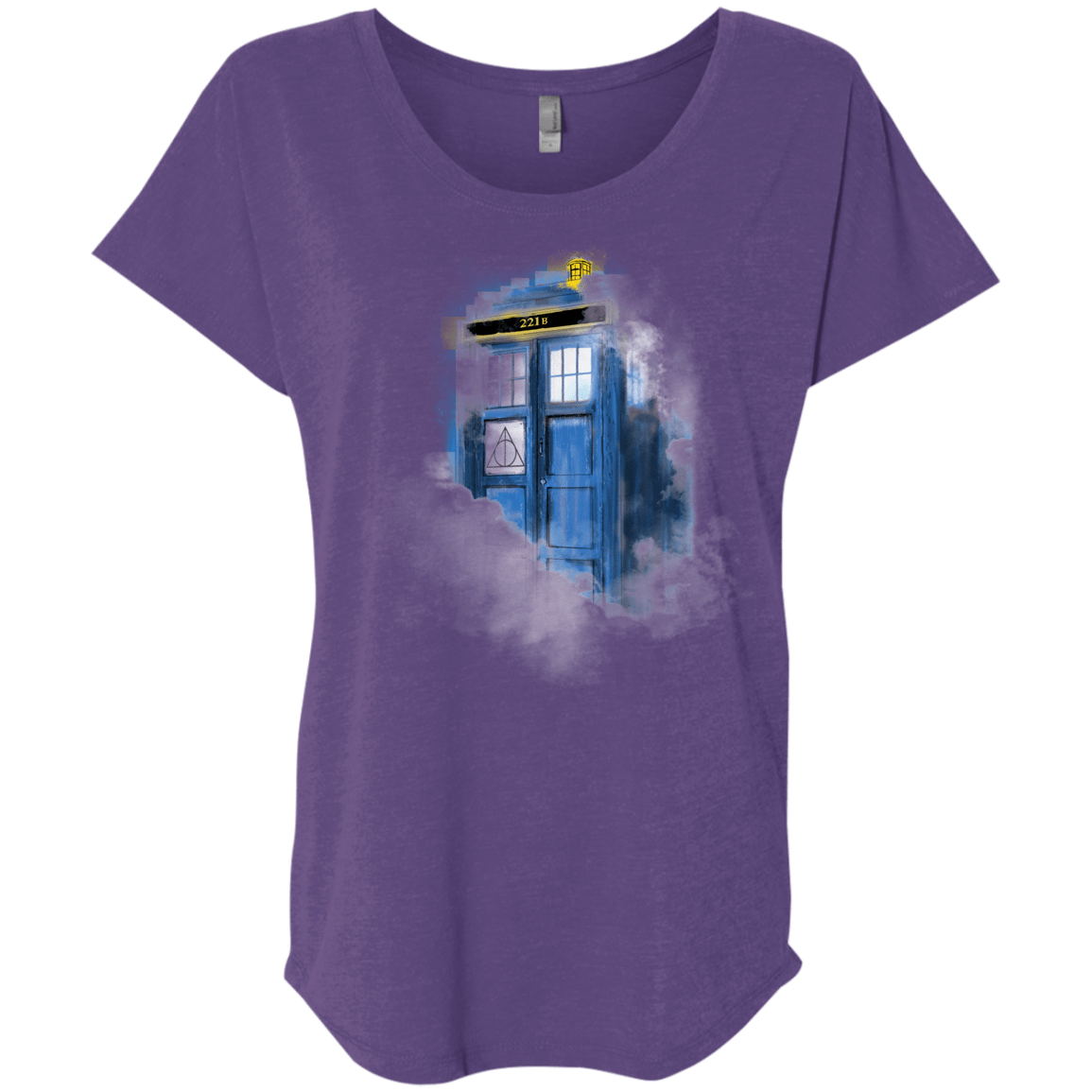 T-Shirts Purple Rush / X-Small Dr Harry Holmes Triblend Dolman Sleeve