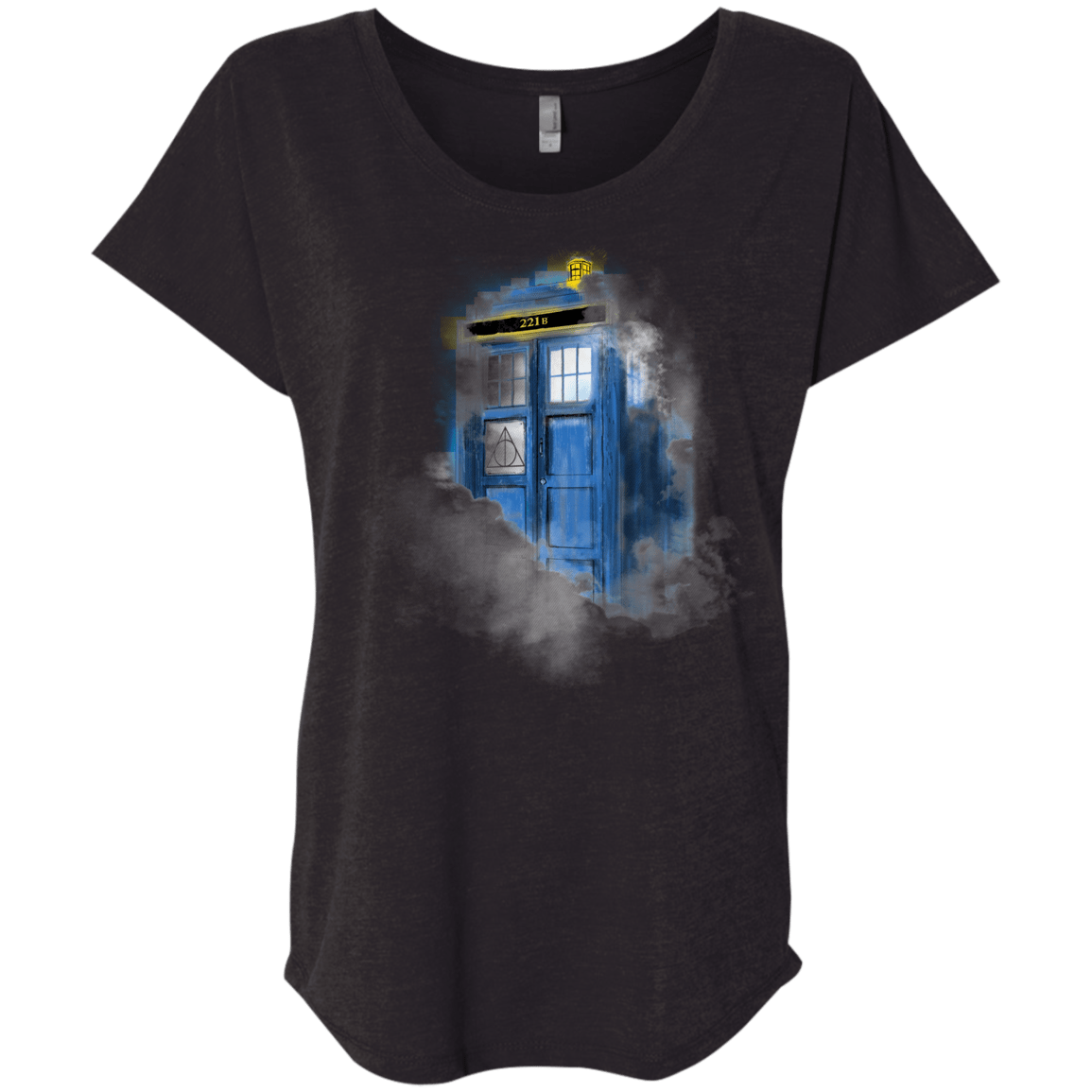 T-Shirts Vintage Black / X-Small Dr Harry Holmes Triblend Dolman Sleeve