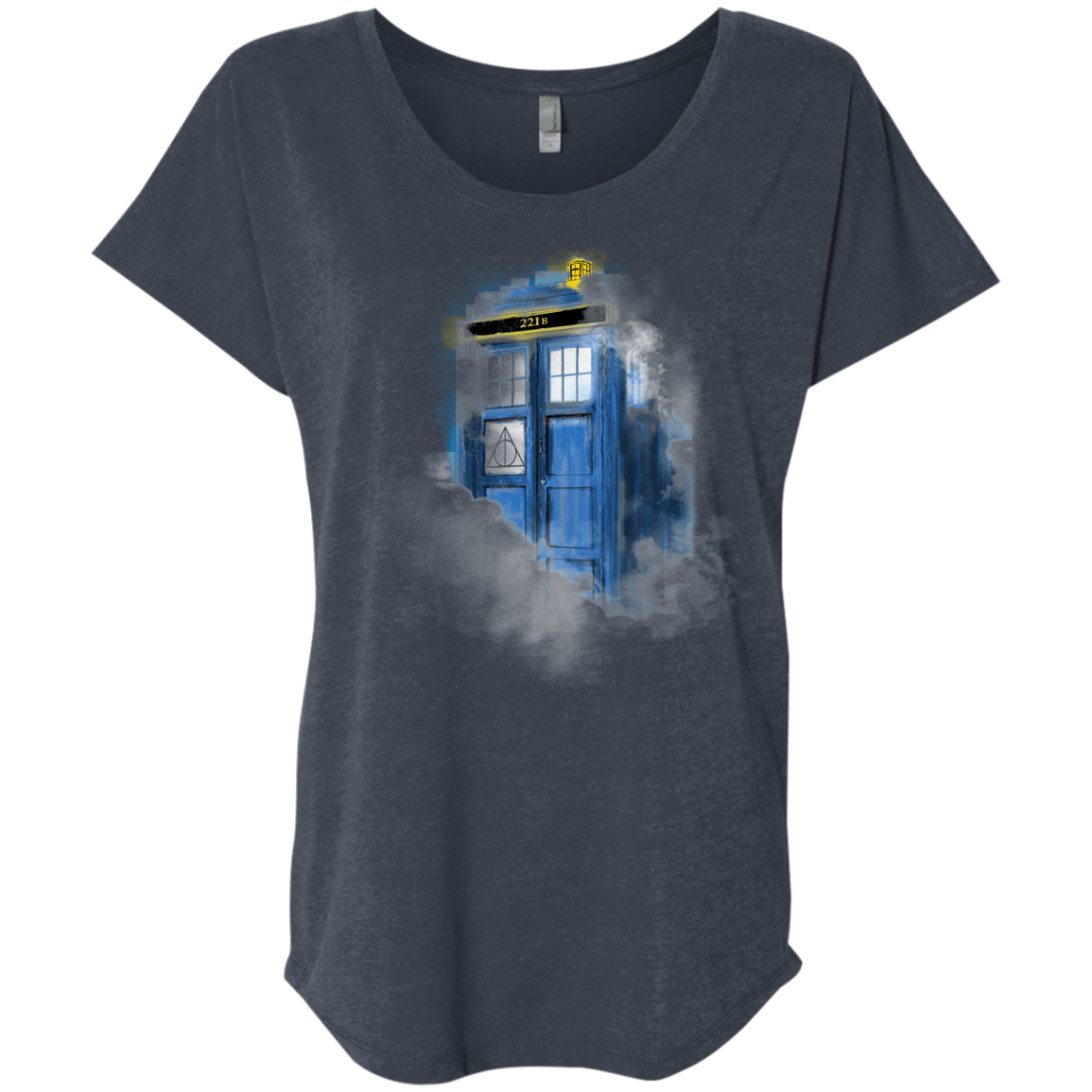 T-Shirts Vintage Navy / X-Small Dr Harry Holmes Triblend Dolman Sleeve