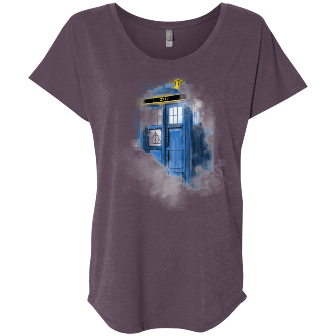 T-Shirts Vintage Purple / X-Small Dr Harry Holmes Triblend Dolman Sleeve