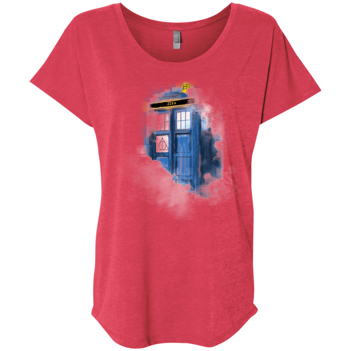 T-Shirts Vintage Red / X-Small Dr Harry Holmes Triblend Dolman Sleeve