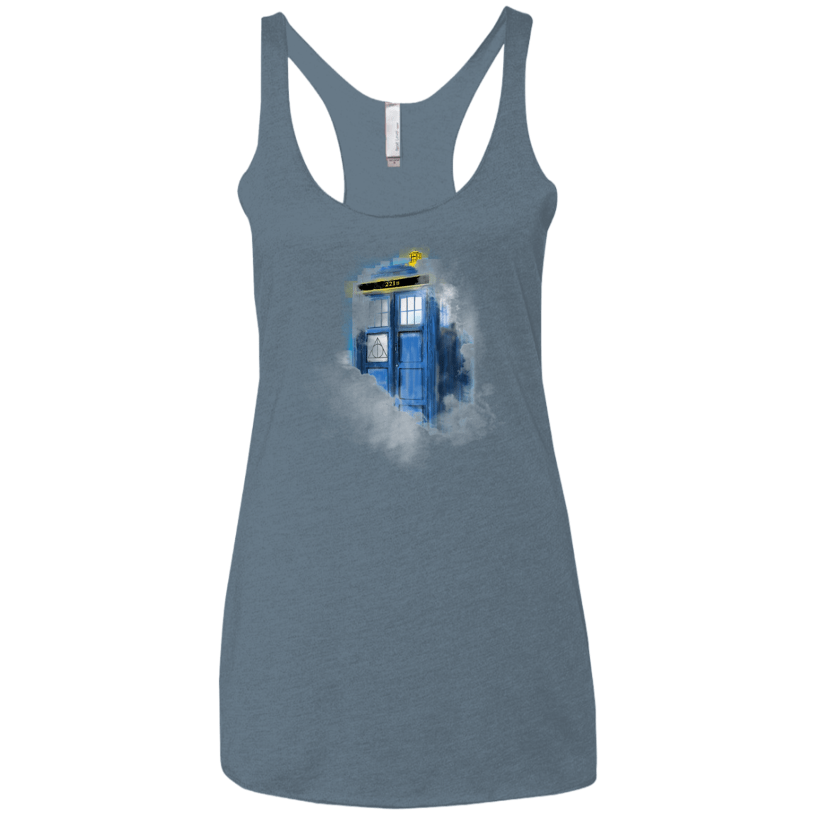 T-Shirts Indigo / X-Small Dr Harry Holmes Women's Triblend Racerback Tank