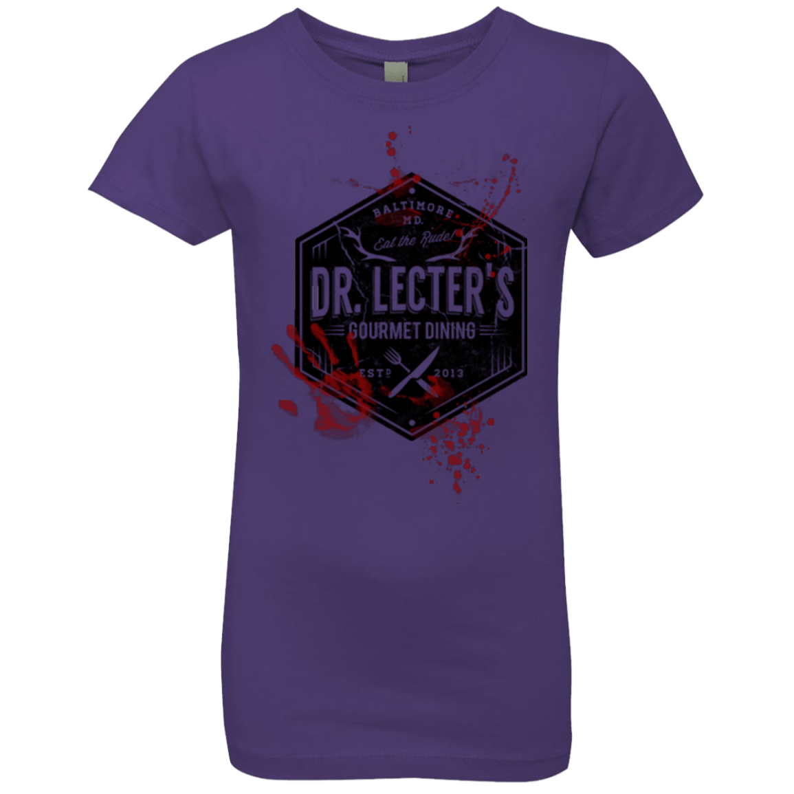 T-Shirts Purple Rush / YXS Dr. Lecter's Gourmet Dining Girls Premium T-Shirt