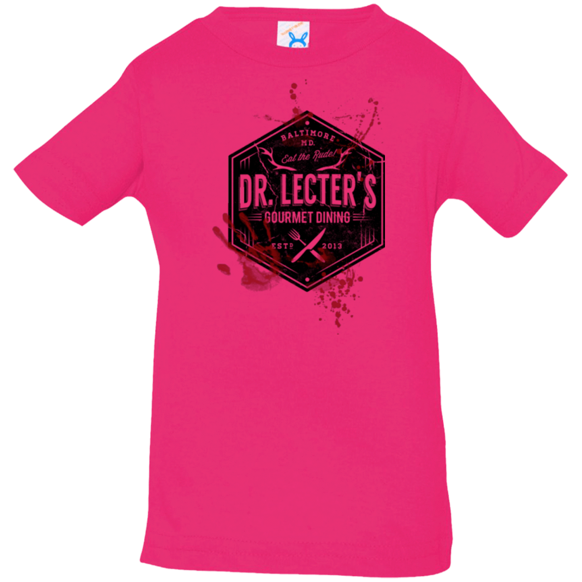 T-Shirts Hot Pink / 6 Months Dr. Lecter's Gourmet Dining Infant Premium T-Shirt