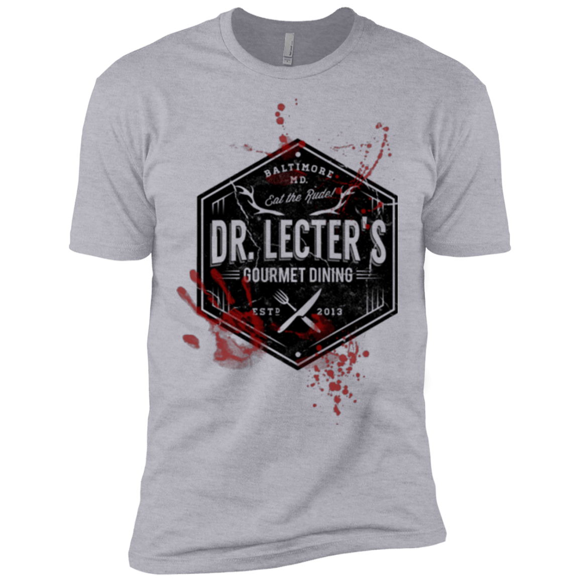 T-Shirts Heather Grey / X-Small Dr. Lecter's Gourmet Dining Men's Premium T-Shirt