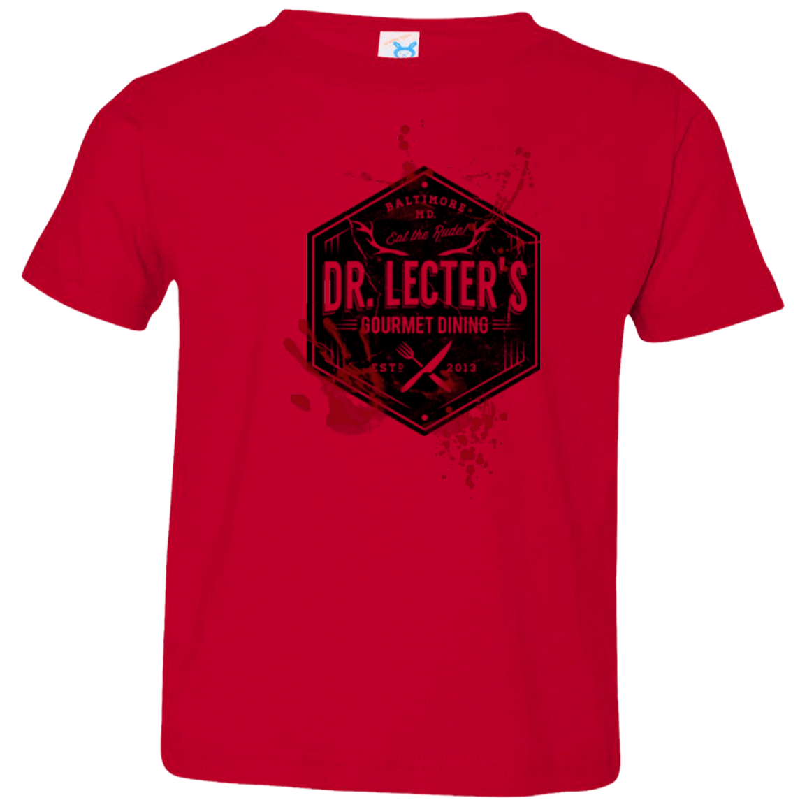 T-Shirts Red / 2T Dr. Lecter's Gourmet Dining Toddler Premium T-Shirt