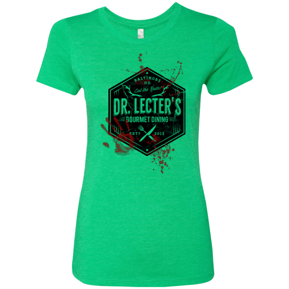 T-Shirts Envy / Small Dr. Lecter's Gourmet Dining Women's Triblend T-Shirt