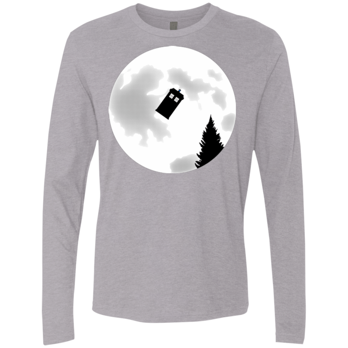 T-Shirts Heather Grey / Small Dr Phone Home Men's Premium Long Sleeve