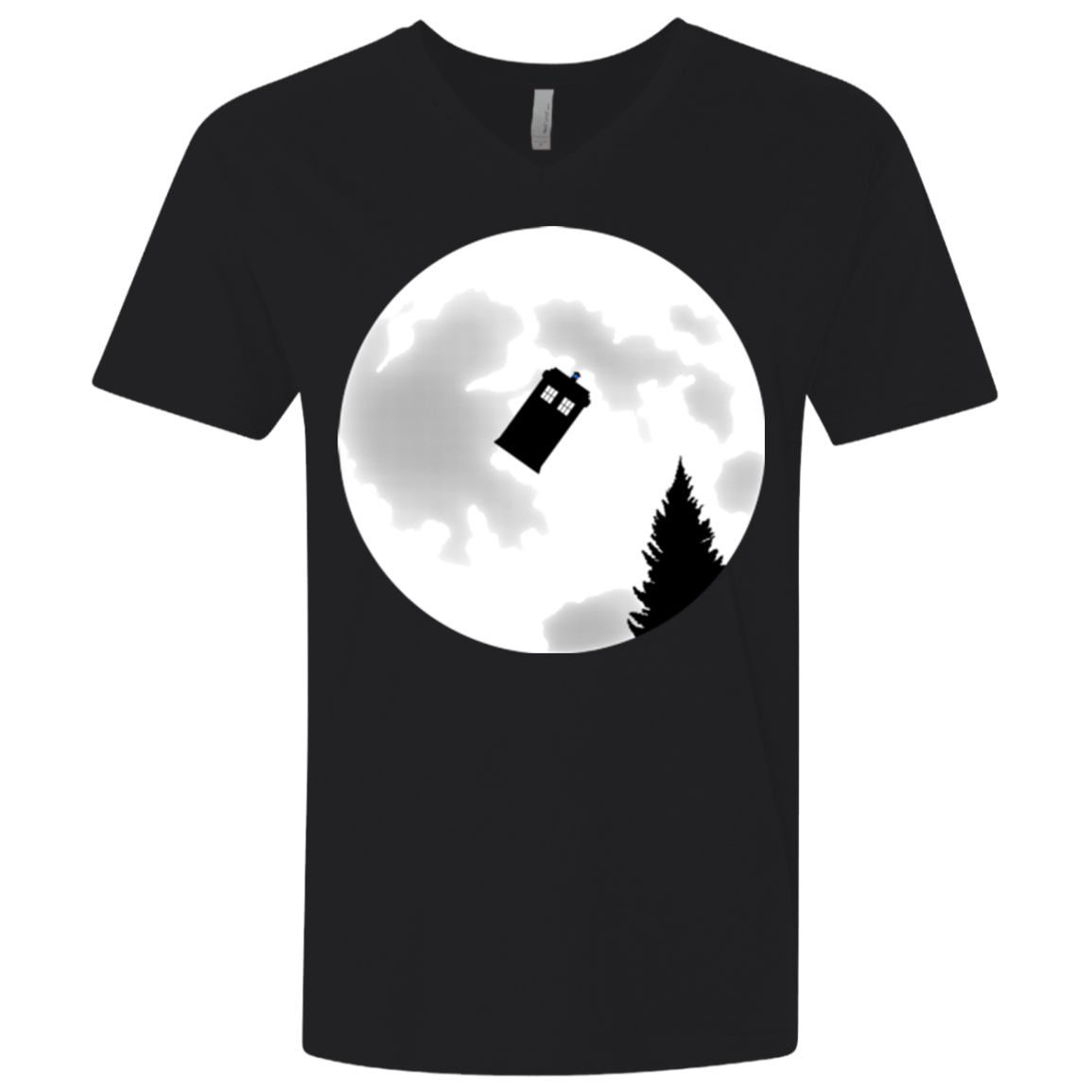 T-Shirts Black / X-Small Dr Phone Home Men's Premium V-Neck