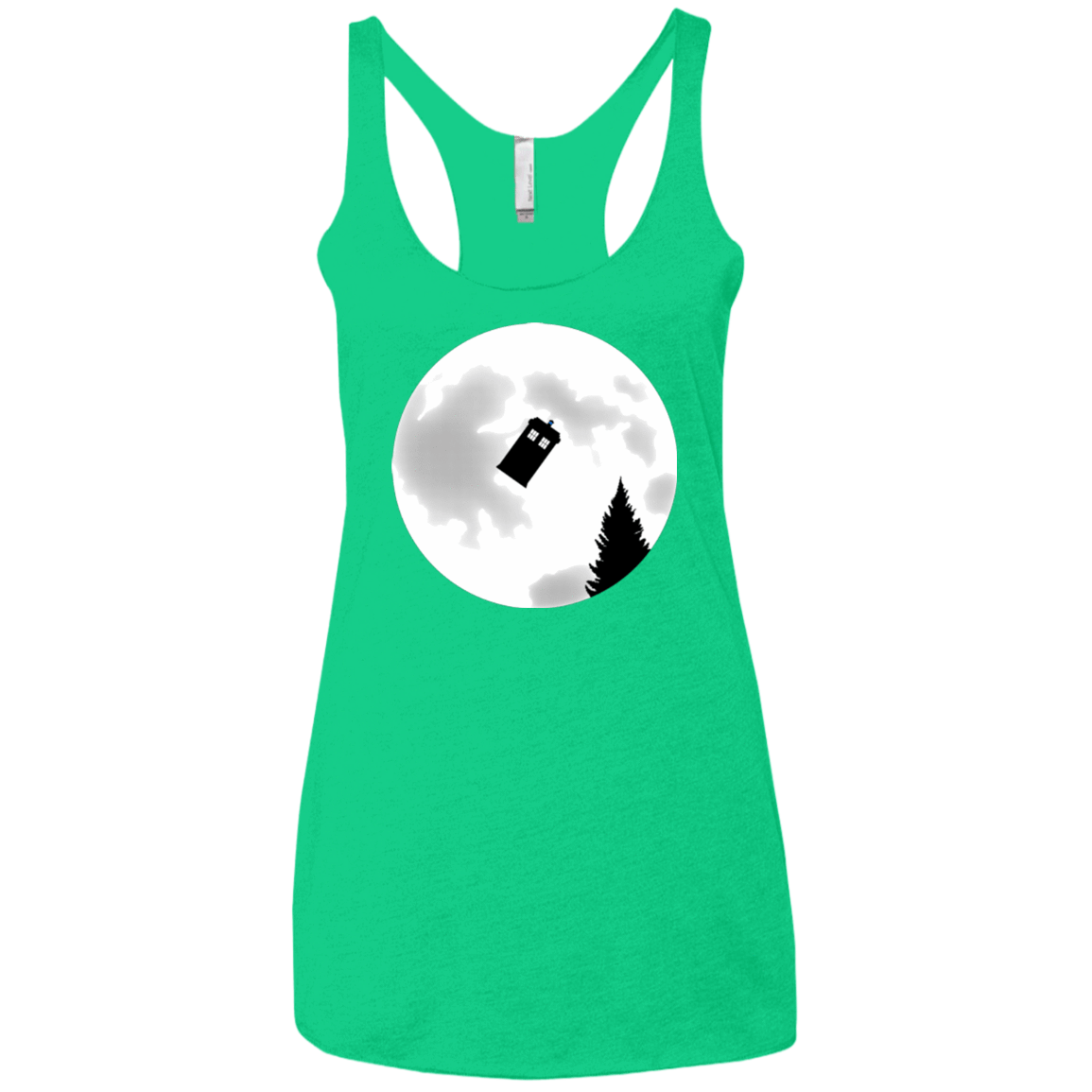 T-Shirts Envy / X-Small Dr Phone Home Women's Triblend Racerback Tank