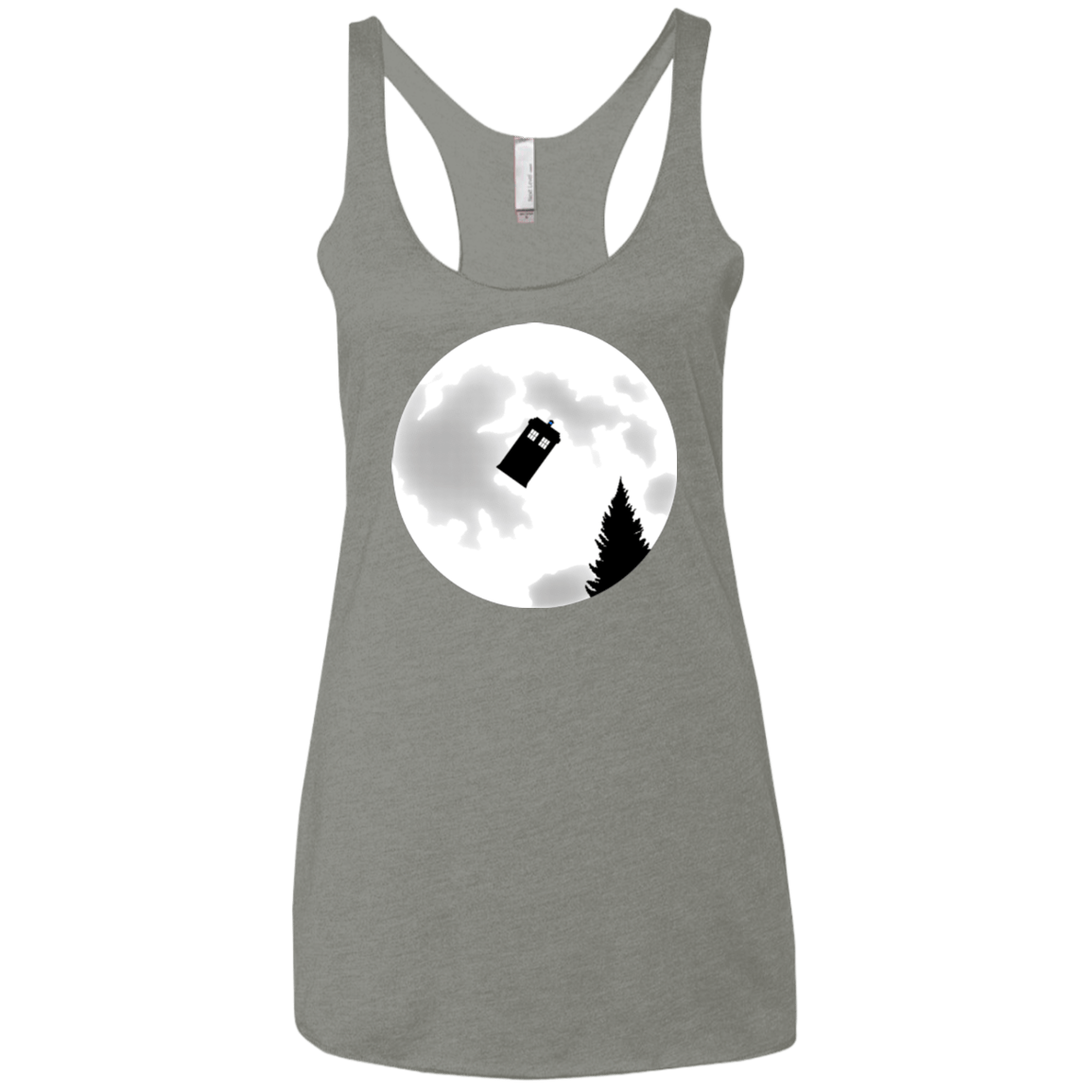 T-Shirts Venetian Grey / X-Small Dr Phone Home Women's Triblend Racerback Tank
