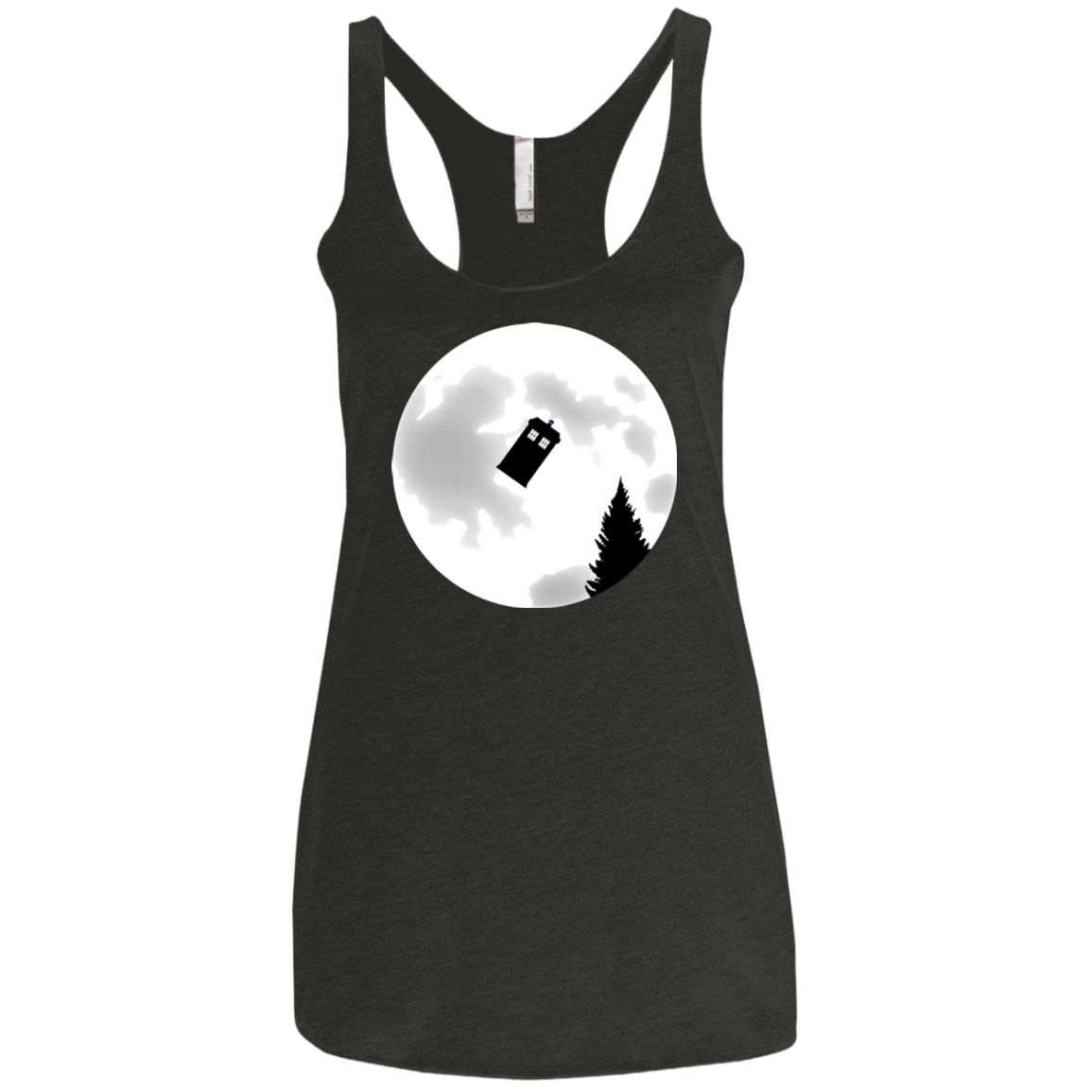 T-Shirts Vintage Black / X-Small Dr Phone Home Women's Triblend Racerback Tank