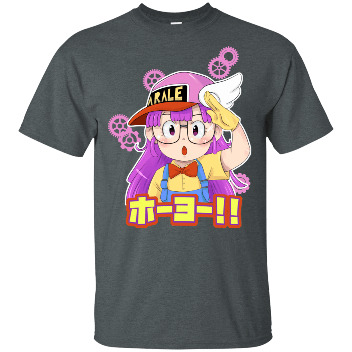 T-Shirts Dark Heather / S Dr Slump Hoyo! T-Shirt