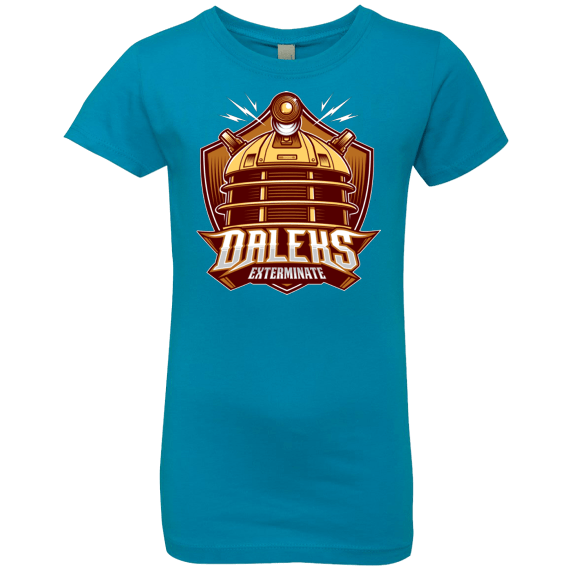T-Shirts Turquoise / YXS Dr. Who Daleks Girls Premium T-Shirt