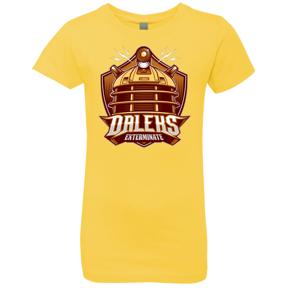 T-Shirts Vibrant Yellow / YXS Dr. Who Daleks Girls Premium T-Shirt