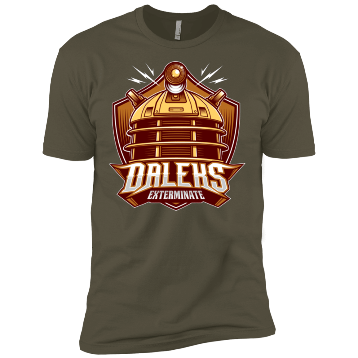 T-Shirts Military Green / X-Small Dr. Who Daleks Men's Premium T-Shirt