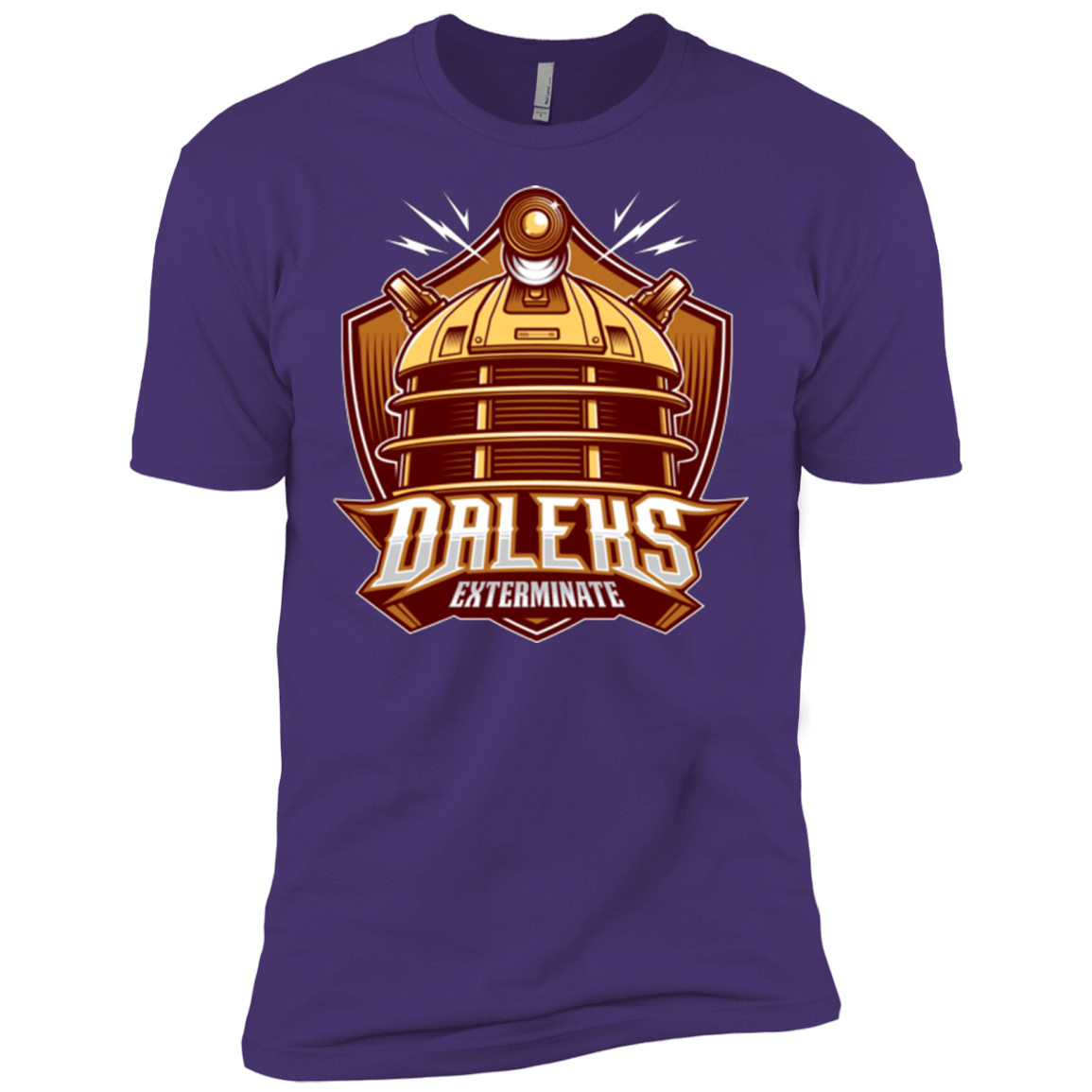 T-Shirts Purple / X-Small Dr. Who Daleks Men's Premium T-Shirt