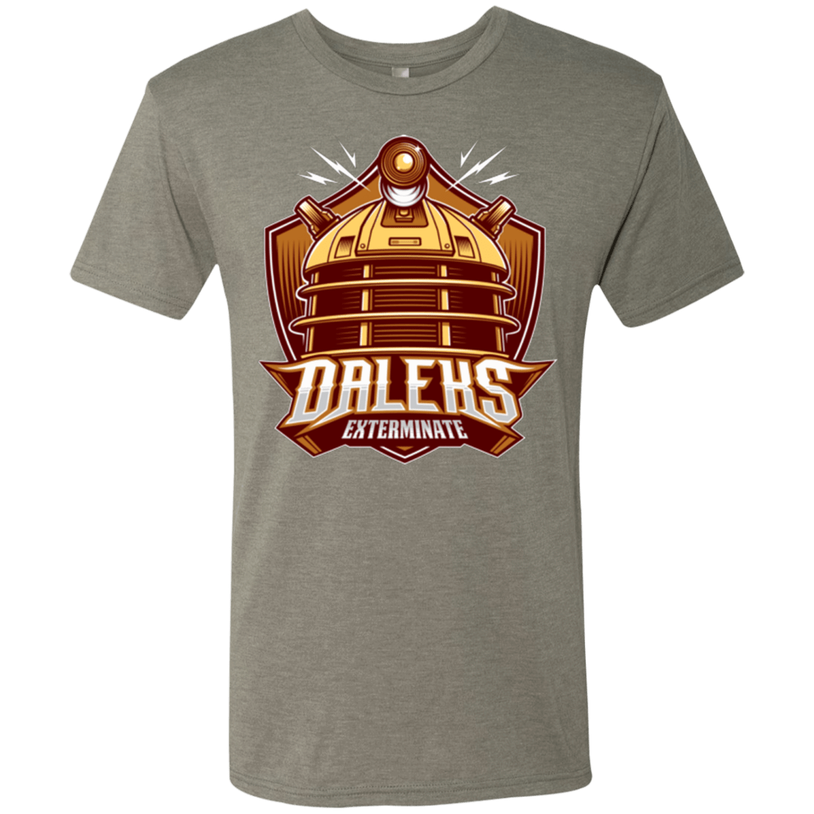T-Shirts Venetian Grey / Small Dr. Who Daleks Men's Triblend T-Shirt