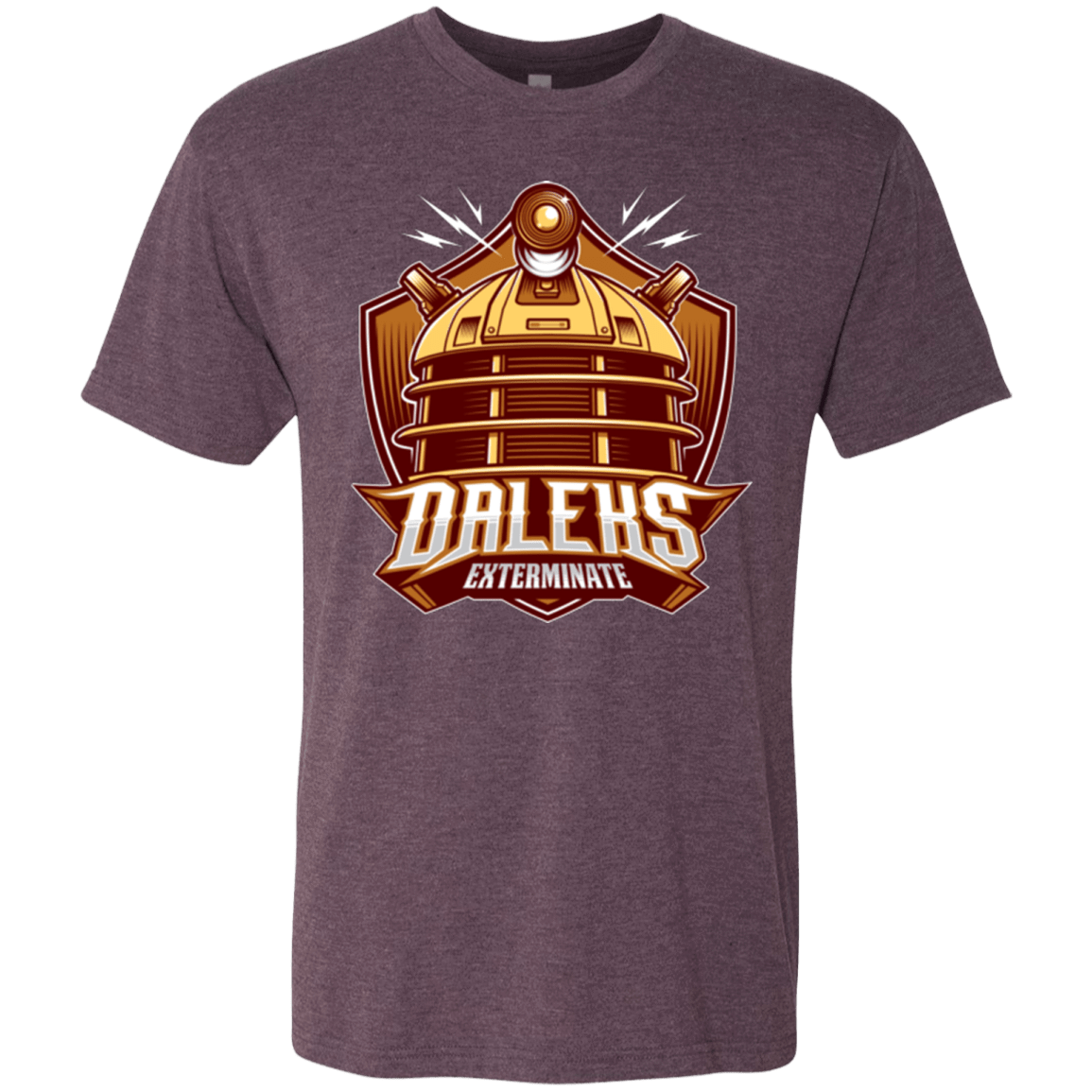 T-Shirts Vintage Purple / Small Dr. Who Daleks Men's Triblend T-Shirt