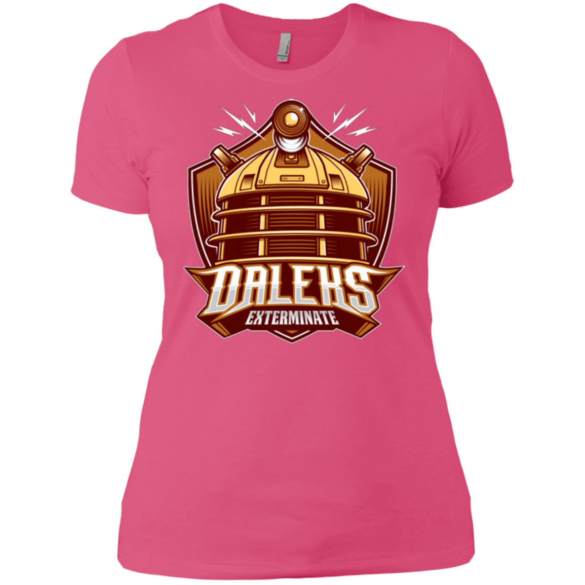 T-Shirts Hot Pink / X-Small Dr. Who Daleks Women's Premium T-Shirt